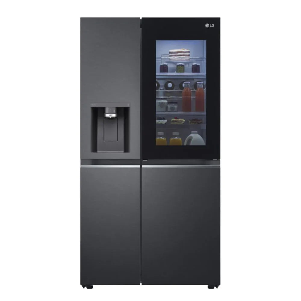 Refrigeradora LG Side By Side GS66SXT 617L Negro Mate